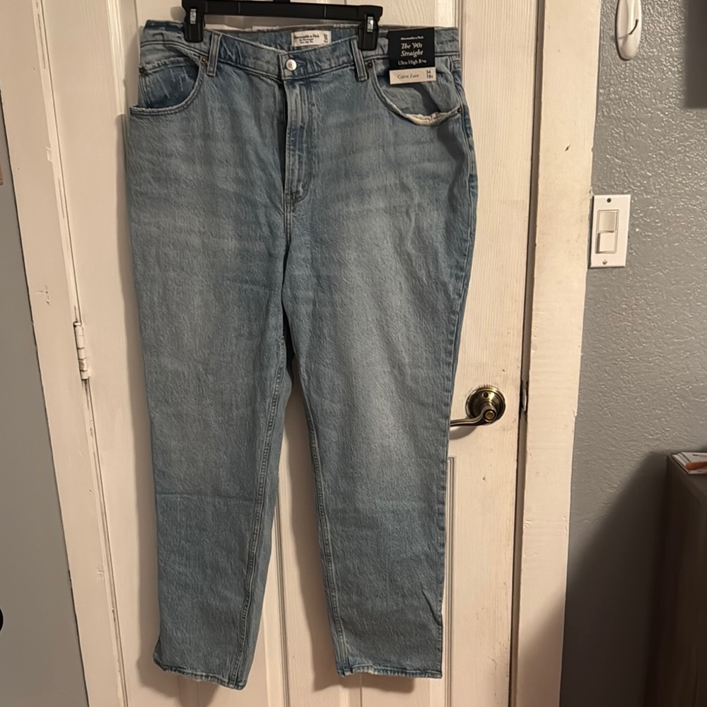 Abercrombie & Fitch 90s High Rise straight jeans